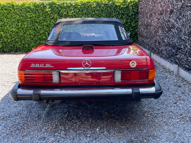 Mercedes 560 SL R107 Roadster + Hardtop ' Bobby Ewing 'look ' +Carfaxhistory +MB Data