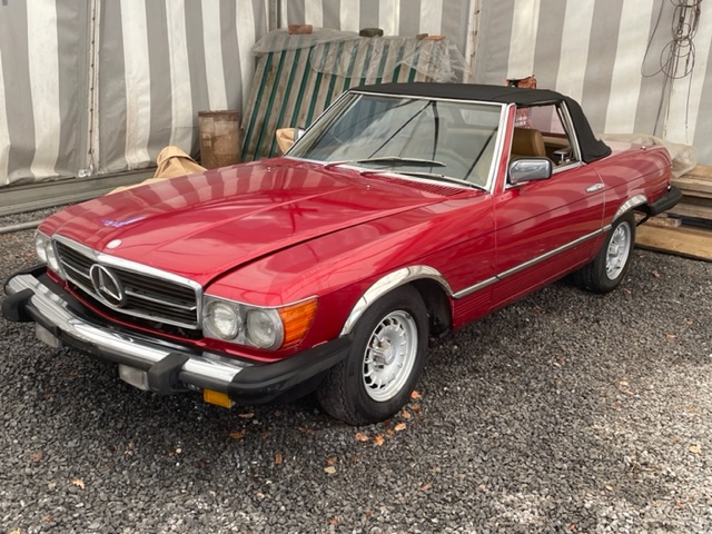Mercedes 380 SL R107 Roadster Red + Beige Leder ( Bobby Ewing Look ) Project