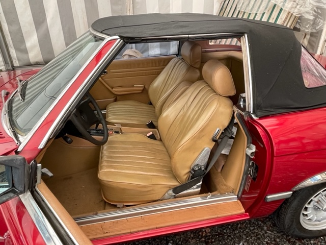 Mercedes 380 SL R107 Roadster Red + Beige Leder ( Bobby Ewing Look ) Project