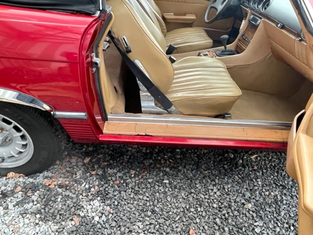 Mercedes 380 SL R107 Roadster Red + Beige Leder ( Bobby Ewing Look ) Project